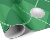 Grünes Golf-Geschenkverpackungspapier Geschenkpapier (Rolleneckpunkt)