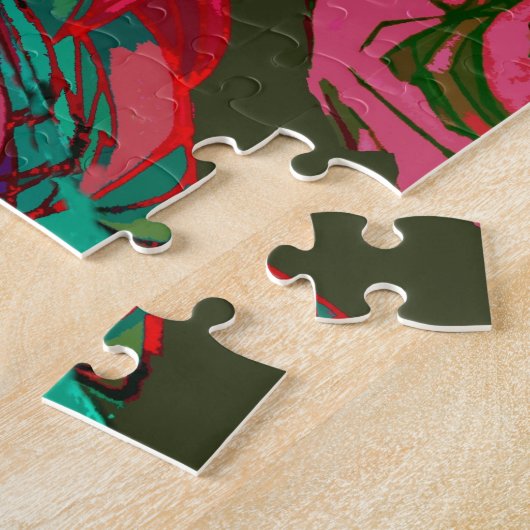 Grünes Graffitimädchen Puzzle (Seite)