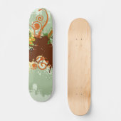 Grünes Grafikdesign Skateboard (Vorderseite)