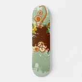 Grünes Grafikdesign Skateboard (Vorne)