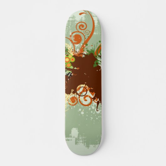 Grünes Grafikdesign Skateboard (Vorne)