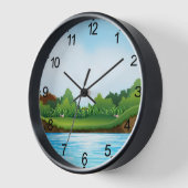 Grünes Gras Blaue Himmel Landschaft-10826 Uhr (Winkel)