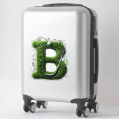 Grünes Gras Buchstabe B Mit Golfball, Schläger Aufkleber (Koffer)