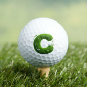 Grünes Gras Buchstabe C Mit Golfball, Schläger Golfball (Insitu T-Shirt)