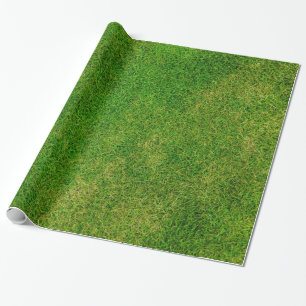 Grünes Gras Foto Geschenkpapier