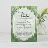 Grünes Gras Foto, Lässiges Party im Freien oder Ve Einladung (Stehend Vorderseite)