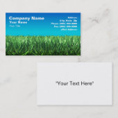 Grünes Gras gegen klaren blauen Himmel Visitenkarte (Vorne/Hinten)