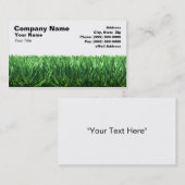 Grünes Gras gegen weißen Hintergrund Visitenkarte (Vorne/Hinten)