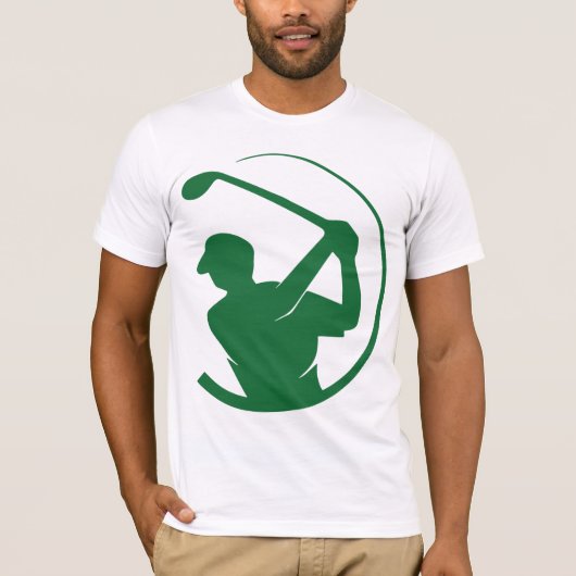 Grünes Gras Golf T-Shirt (Vorderseite)