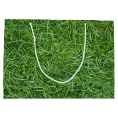 Grünes Gras Große Geschenktüte (Rückseite)