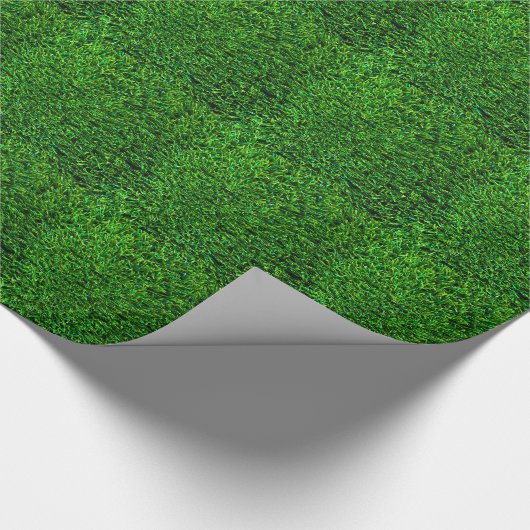 Grünes Gras-Hintergrund Geschenkpapier (Ecke)