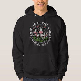 Grünes Gras, hübsche Mädchen Hoodie