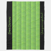 Grünes Gras, Niedlich, stilvoll und elegant Fleecedecke (Vorderseite)