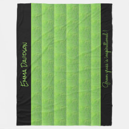 Grünes Gras, Niedlich, stilvoll und elegant Fleecedecke