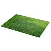 Grünes Gras Schneidebrett (Ecke)