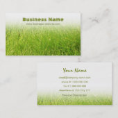 Grünes Gras-Visitenkarte Visitenkarte (Vorne/Hinten)