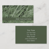 Grünes Gras-Visitenkarten Visitenkarte (Vorne/Hinten)