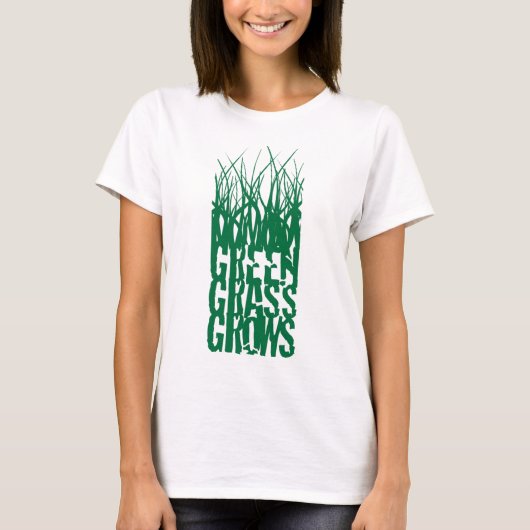 Grünes Gras wächst T-Shirt (Vorderseite)