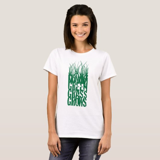 Grünes Gras wächst T-Shirt (Vorne ganz)