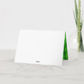 Grünes Grasfutter Foto Dankeskarte (Rückseite)