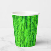 Grünes Grasfutter Foto Pappbecher (Links)