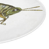 Grünes Grasshopper-Tischset Schneidebrett (Ecke)