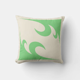 Grünes Grenzkissen - Neutrales Minimalistisches Ac Kissen