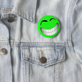 Grünes großes Grinsen-Gesicht Button (Beispiel)