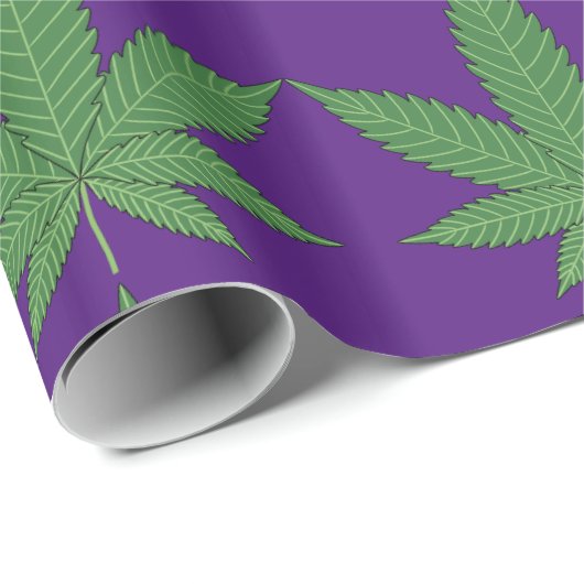 Grünes Grünbuch über Lila Umschlagpapier Geschenkpapier (Rolleneckpunkt)