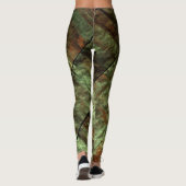 Grünes Grunge Metal Leggings (Rückseite)