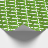 Grünes gummiartiges Bärn-Muster-Packpapier Geschenkpapier (Ecke)