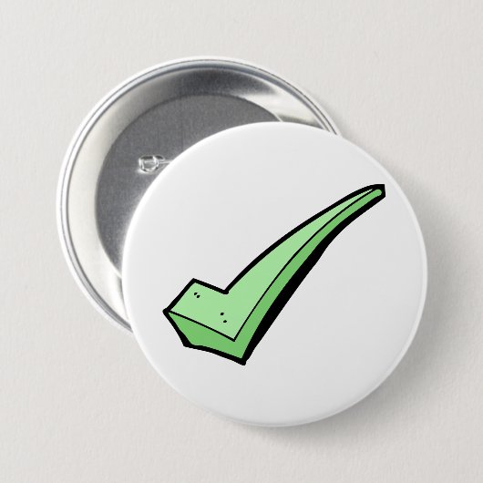 Grünes Häkchen-Symbol Button (Vorne & Hinten)