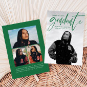 Grünes handgeschriebenes Pinselskript 4 Foto Absch Ankündigung