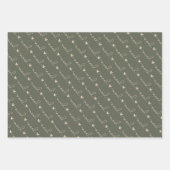Grünes handgeschriebenes Weihnachten Hört Weihnach Geschenkpapier Set (Vorderseite)