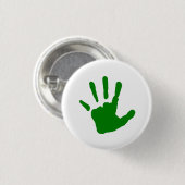 Grünes Handprint Button (Vorne & Hinten)