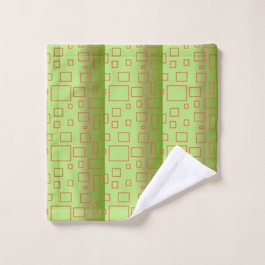 Grünes Handtuch Badhandtuch Set (Waschlappen)