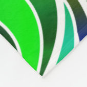 Grünes Hartglas Abstrakt Fleecedecke (Ecke)