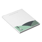 Grünes Hasen Notizbuch Notizblock (angewinkelt)