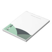 Grünes Hasen Notizbuch Notizblock (Rotiert)