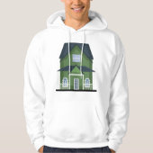 Grünes Haus Hoodie (Vorderseite)