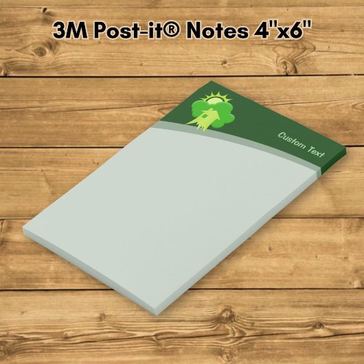 Grünes Haus Post-it Klebezettel