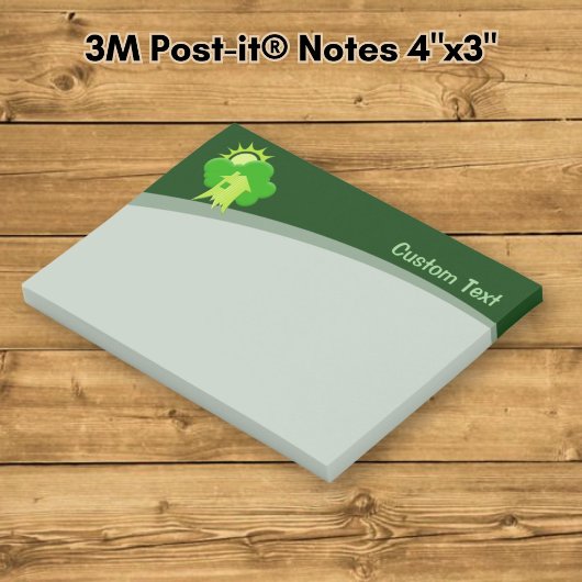 Grünes Haus Post-it Klebezettel
