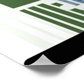 Grünes Haus Poster (Ecke)