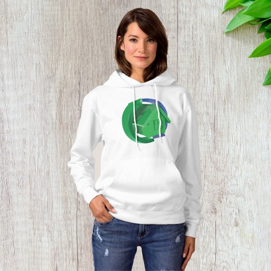 Grünes Haus und Pfeile Hoodie