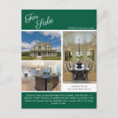 Grünes Haus zum Verkauf Real Anwesen Postkarte (Vorderseite)