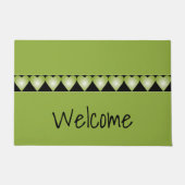 Grünes Herz im Detail Fußmatte (Vorderseite)