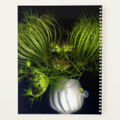 Grünes Herz in schwarz Planer (Rückseite)