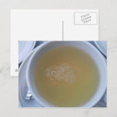 Grünes Herz Postkarte (Vorne/Hinten)