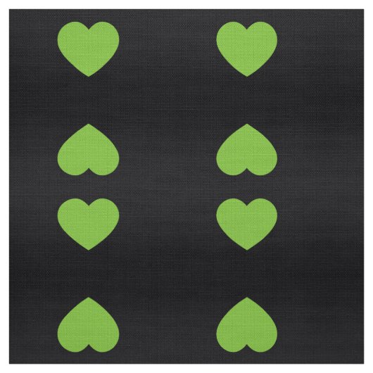 Grünes Herz Stoff (Muster)