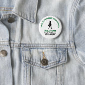 Grünes High School Drill Team Tänzer personalisier Button (Beispiel)